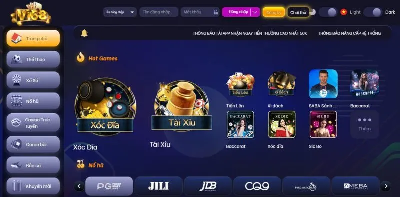 Nhà cái cung cấp cho người chơi kho tàng game đồ sộ